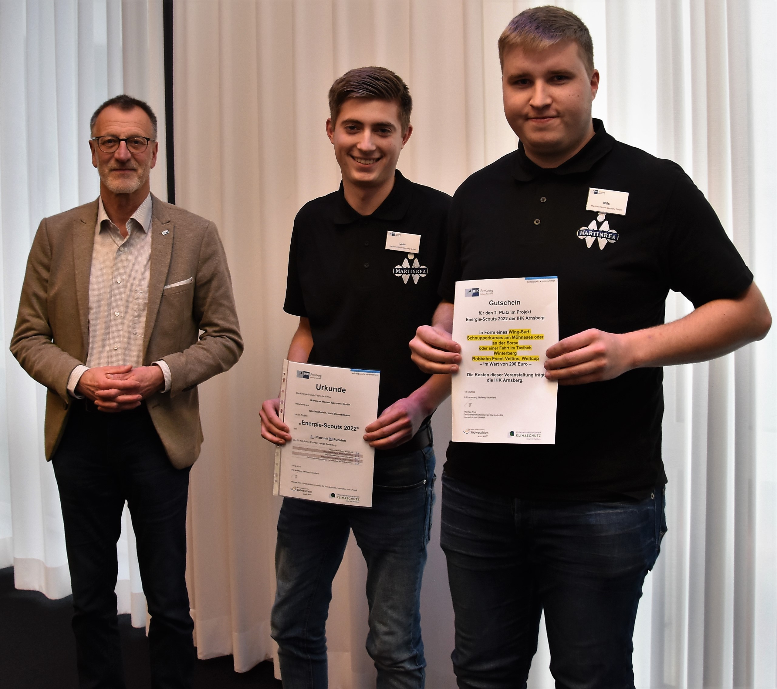 Energie-Scouts 2022 - 2. Platz Martinrea Honsel Energie-Scouts 2022 - 2. Platz Martinrea Honsel